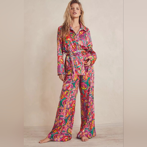 Free People Other - Free People Kilo Brava Vibrant Paisley Leisure Sleep Suit Co-Ord Pajamas